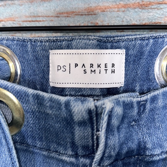Parker Smith Blue Jeans High Rise Slouchy Belt Tie 26 - Picture 4 of 8